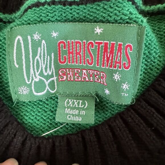 Ugly Christmas Sweater Men’s Holiday Santa Llama Holiday Sweater Size XXL NWT - Picture 3 of 11